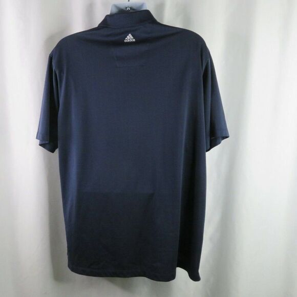 Adidas Golf Navy Blue Polo Shirt Mens XL ClimaCool Pullover Stripe - Picture 7 of 10